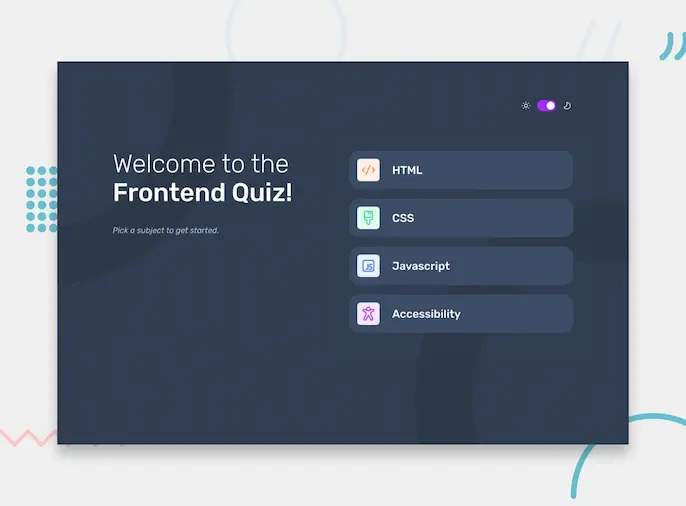 frontend Quiz app