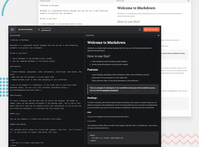 in-browser markdown editor