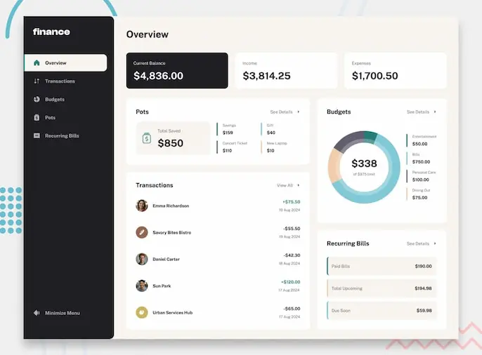 personal finance app